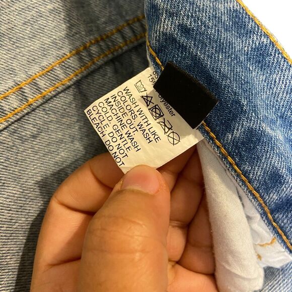 NWT Shein Wide Leg Jeans Women's Size‎ 12 Blue Denim Retro Straight Casual - Picture 9 of 11